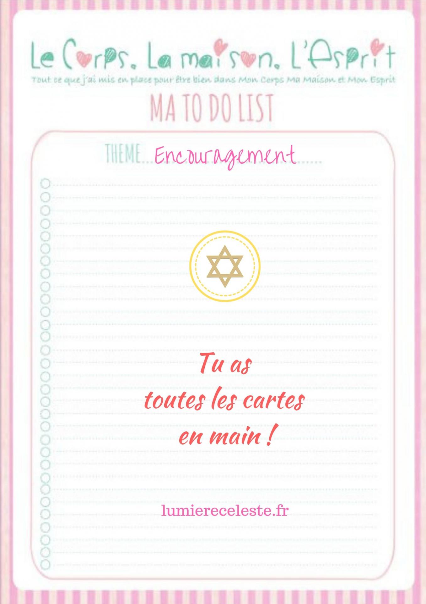 Les cartes en main